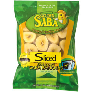 Steamed Saba Banana (Slices)
